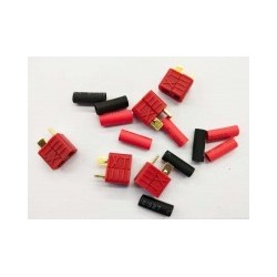 Connettore - Deans Femmina x5 con termoretraibile