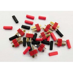 Connettore Deans maschiox10 con termoretraibile